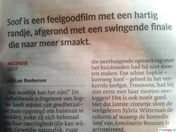 <p>Soof alweer Grijns</p>